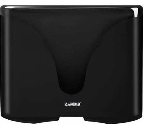 Диспенсер для полотенец LAIMA Extra Professional, система H2, Z-сложения, черный, Abs-пластик, 609473