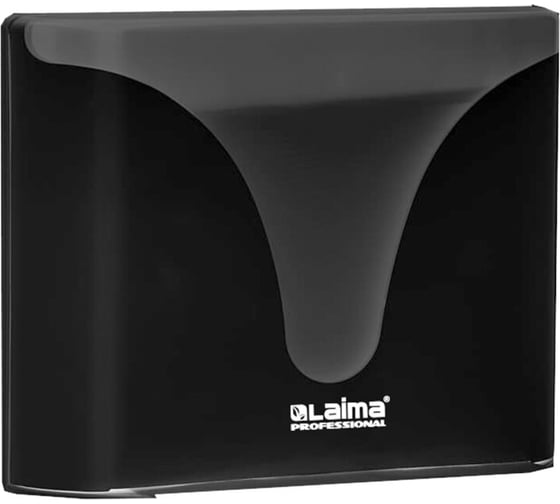 Диспенсер для полотенец LAIMA Extra Professional, система H2, Z-сложения, черный, Abs-пластик, 609473