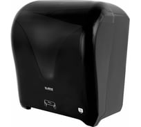 Диспенсер для полотенец в рулонах с автоотрезом листа LAIMA Extra Professional, система H1, черный, Abs-пластик, 609476