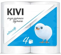 Бумага туалетная Kivi белая, 2 слоя, 4 рулона 4612754820047 00-00000146