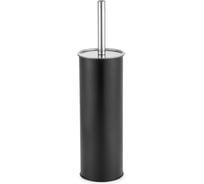 Гарнитур для туалета KROFFOS Pure Black матово-чёрного цвета с чёрной щёткой-ёршиком 890743