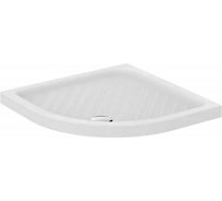 Поддон керамический Vidima Fresh 90x90 см, полукруг, белый, рифленый, без каркаса W833561 023-3605