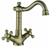 Смеситель KAISER Carlson Style тюльпан, крест, керамика, бронза 44411-1
