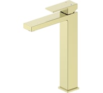 Смеситель для раковины высокий Wonzon & Woghand, брашированное золото WW-88239016-BG