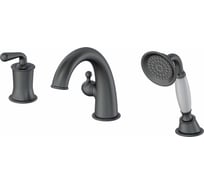 Смеситель на борт ванны Wonzon & Woghand, темный графит WW-88659008-BGM