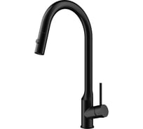 Смеситель для кухни Wonzon & Woghand с выдвижным изливом, черный матовый WW-A21252-MB