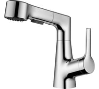 Смеситель для раковины Wonzon & Woghand с выдвижным изливом, хром WW-121B108-CR