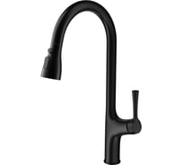 Смеситель для кухни Wonzon & Woghand с выдвижным изливом, черный матовый WW-AE54123-MB