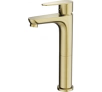 Смеситель для раковины высокий Wonzon & Woghand, брашированное золото WW-A40232-BG