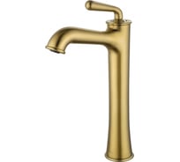 Смеситель для раковины высокий Wonzon & Woghand, брашированное золото WW-88239008-BG