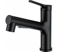 Смеситель для раковины Wonzon & Woghand с выдвижным изливом, черный матовый WW-A40862-MB