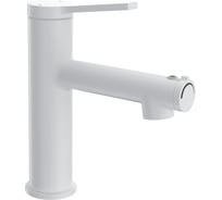 Смеситель для раковины Wonzon & Woghand с функцией полоскания , белый матовый WW-H1017-MW