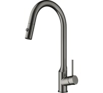 Смеситель для кухни Wonzon & Woghand с выдвижным изливом, темный графит WW-A21252-BGG