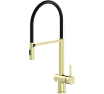 Смеситель для кухни Wonzon & Woghand с гибким изливом, брашированное золото WW-88438003-BG