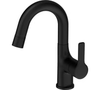 Смеситель для раковины Wonzon & Woghand с выдвижным изливом, черный матовый WW-FE01L212-MB