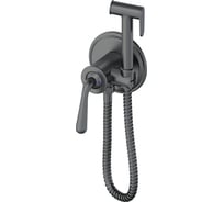 Смеситель с гигиеническим душем встраиваемый Wonzon & Woghand, темный графит WW-88829008-BGM