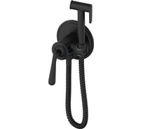 Смеситель с гигиеническим душем встраиваемый Wonzon & Woghand, черный матовый WW-88829008-MB