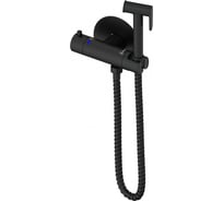 Смеситель с гигиеническим душем и термостатом встраиваемый Wonzon & Woghand, черный матовый WW-88819902-MB