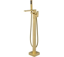 Смеситель для ванны напольного монтажа Wonzon & Woghand брашированное золото WW-88649009-BG