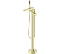 Смеситель для ванны напольного монтажа Wonzon & Woghand брашированное золото WW-88649901-BG