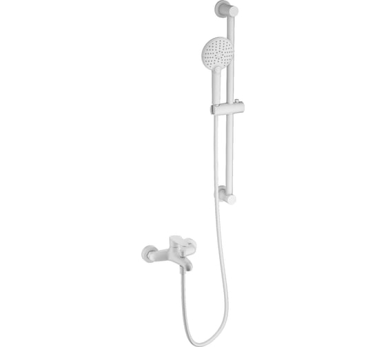 Смеситель для ванны с душевым гарнитуром Wonzon & Woghand белый матовый WW-AE3205-MW 1