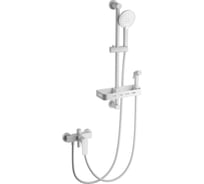 Смеситель для ванны с душевым гарнитуром Wonzon & Woghand белый матовый WW-A31003-MW