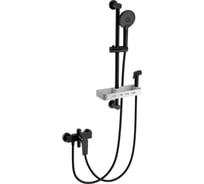 Смеситель для ванны с душевым гарнитуром Wonzon & Woghand черный матовый WW-A31003-MB