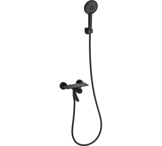 Смеситель для ванны с душем Wonzon & Woghand черный матовый WW-FE05L221-MB