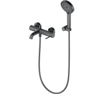 Смеситель для ванны с душем Wonzon & Woghand темный графит WW-88639017-BGM