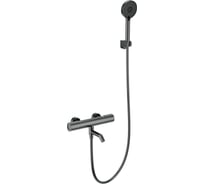 Смеситель для ванны с душем и термостатом Wonzon & Woghand темный графит WW-A2006-A1-BGG