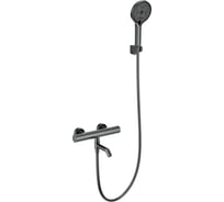 Смеситель для ванны с душем и термостатом Wonzon & Woghand темный графит WW-B3013-A1-BGG