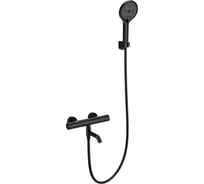 Смеситель для ванны с душем и термостатом Wonzon & Woghand черный матовый WW-B3013-A1-MB