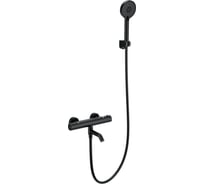 Смеситель для ванны с душем и термостатом Wonzon & Woghand черный матовый WW-B3029-A1-MB