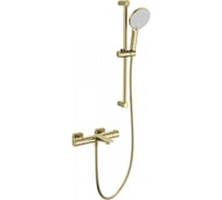 Смеситель для ванны с душем и термостатом Wonzon & Woghand брашированное золото WW-С2021-A-BG