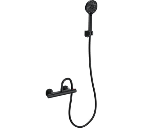 Смеситель для душа с термостатом Wonzon & Woghand черный матовый WW-B1005-A-MB