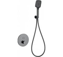 Встраиваемый смеситель для душа с термостатом Wonzon & Woghand темный графит WW-D1017-A-BGG