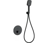 Встраиваемый смеситель для душа с термостатом Wonzon & Woghand черный матовый WW-D1017-A-MB