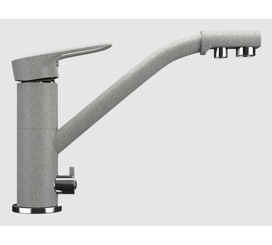 Смеситель для кухни ULGRAN U-010 цвет: серый U-010-310