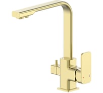 Смеситель для кухни с подключением фильтра Wonzon & Woghand брашированное золото WW-88458004-BG