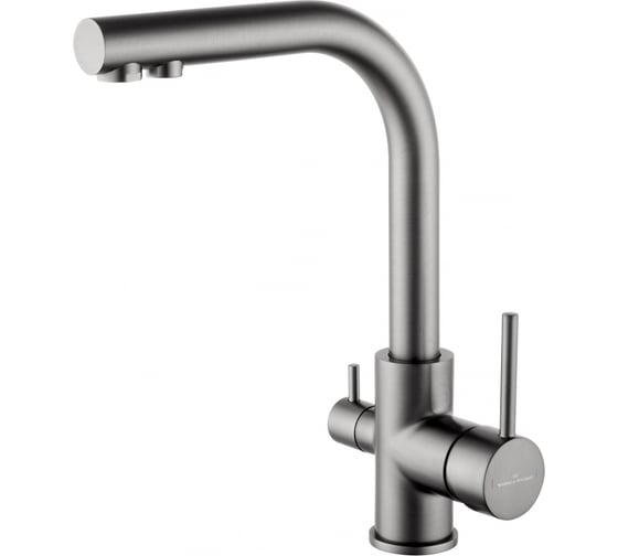 Смеситель для кухни с подключением фильтра Wonzon & Woghand темный графит WW-88458005-BGM 1