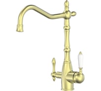 Смеситель для кухни с подключением фильтра Wonzon & Woghand брашированное золото WW-88458006-BG