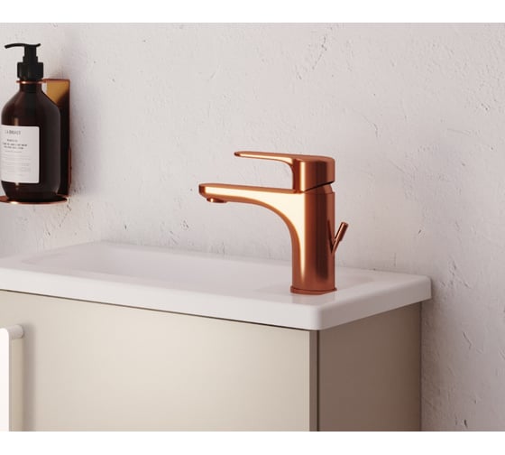 Смеситель для раковины VITRA Root Round медь A4270626EXP