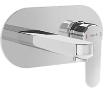 Встроенный смеситель для раковины VITRA Root Round настенный, хром A42721EXP