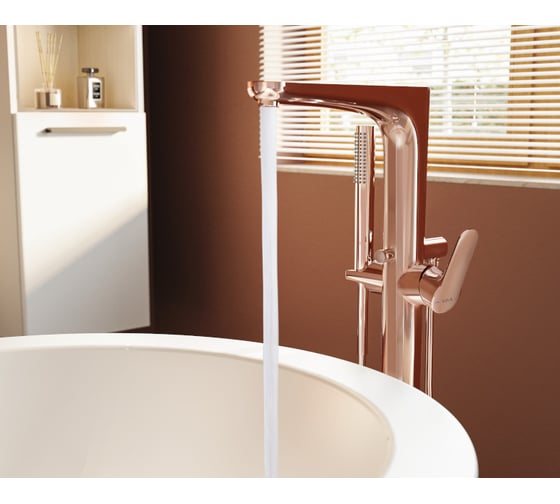 Напольный смеситель VITRA Root Round медь A4274126EXP