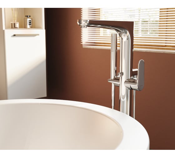Напольный смеситель VITRA Root Round хром A42741EXP