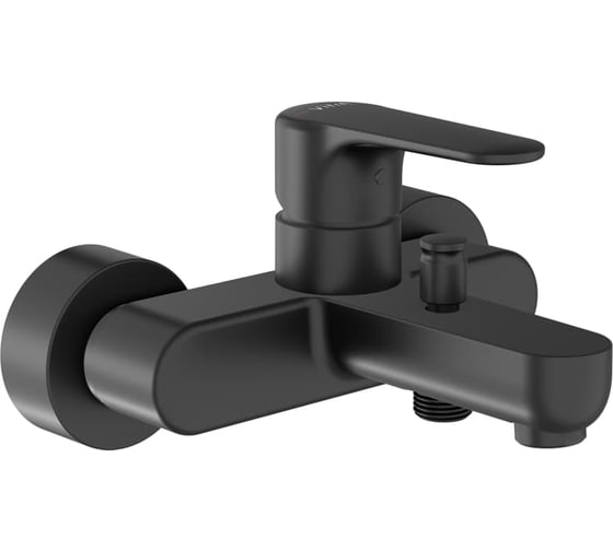 Смеситель для ванны и душа VITRA Root Round матовый черный A4272536EXP