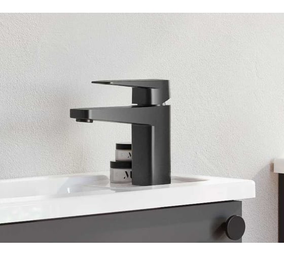 Смеситель для раковины VITRA Root Square матовый черный A4273136EXP