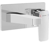 Встроенный смеситель для раковины VITRA Root Square настенный, хром A42738EXP