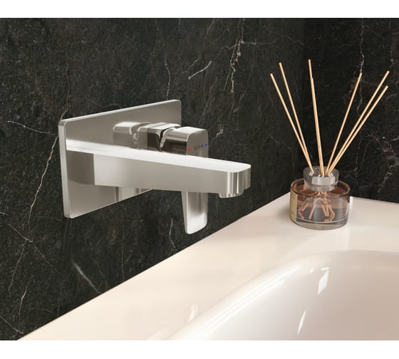 Встроенный смеситель для раковины VITRA Root Square настенный, хром A42738EXP