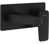 Встроенный смеситель для раковины VITRA Root Square матовый черный A4273836EXP